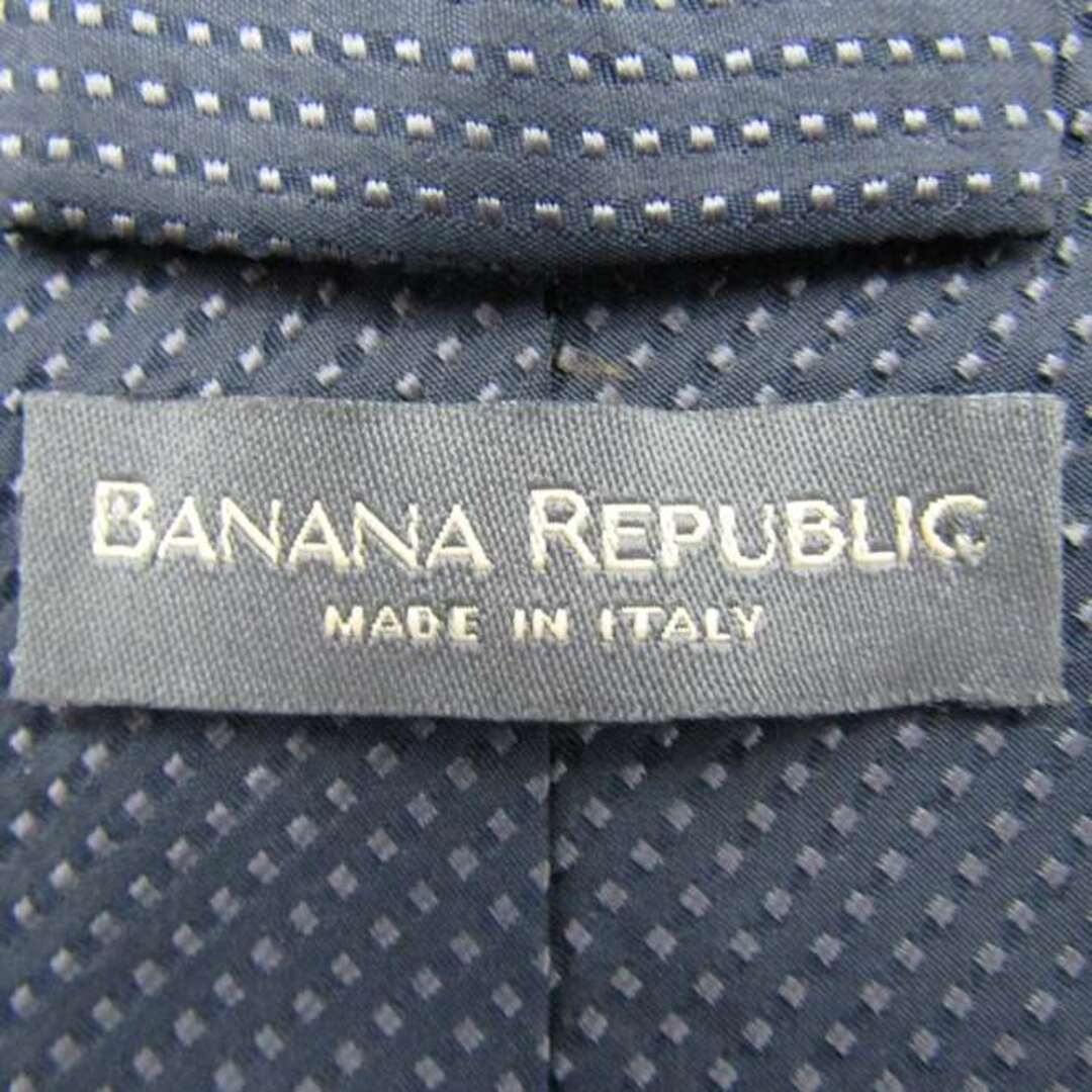 Banana Republic(バナナリパブリック)のバナナリパブリック ブランド ネクタイ シルク ドット柄 小紋柄 ワイドタイ メンズ ネイビー Banana Republic メンズのファッション小物(ネクタイ)の商品写真