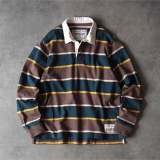 00s Eddie Bauer マルチボーダー ラガーシャツ ロンT