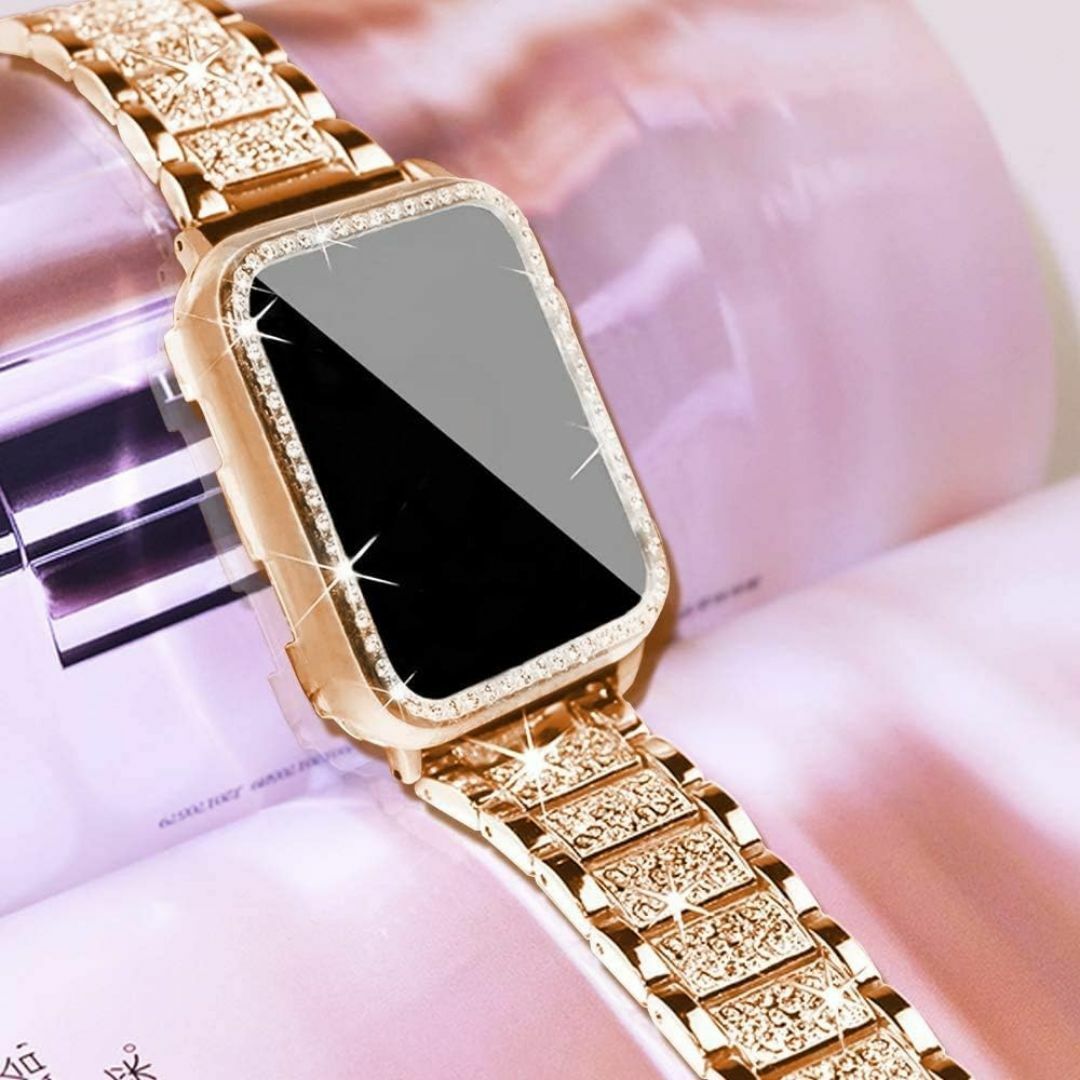 [Sakulaya] Apple Watch バンド ダイヤモンド ステンレス メンズのジャケット/アウター(ノーカラージャケット)の商品写真