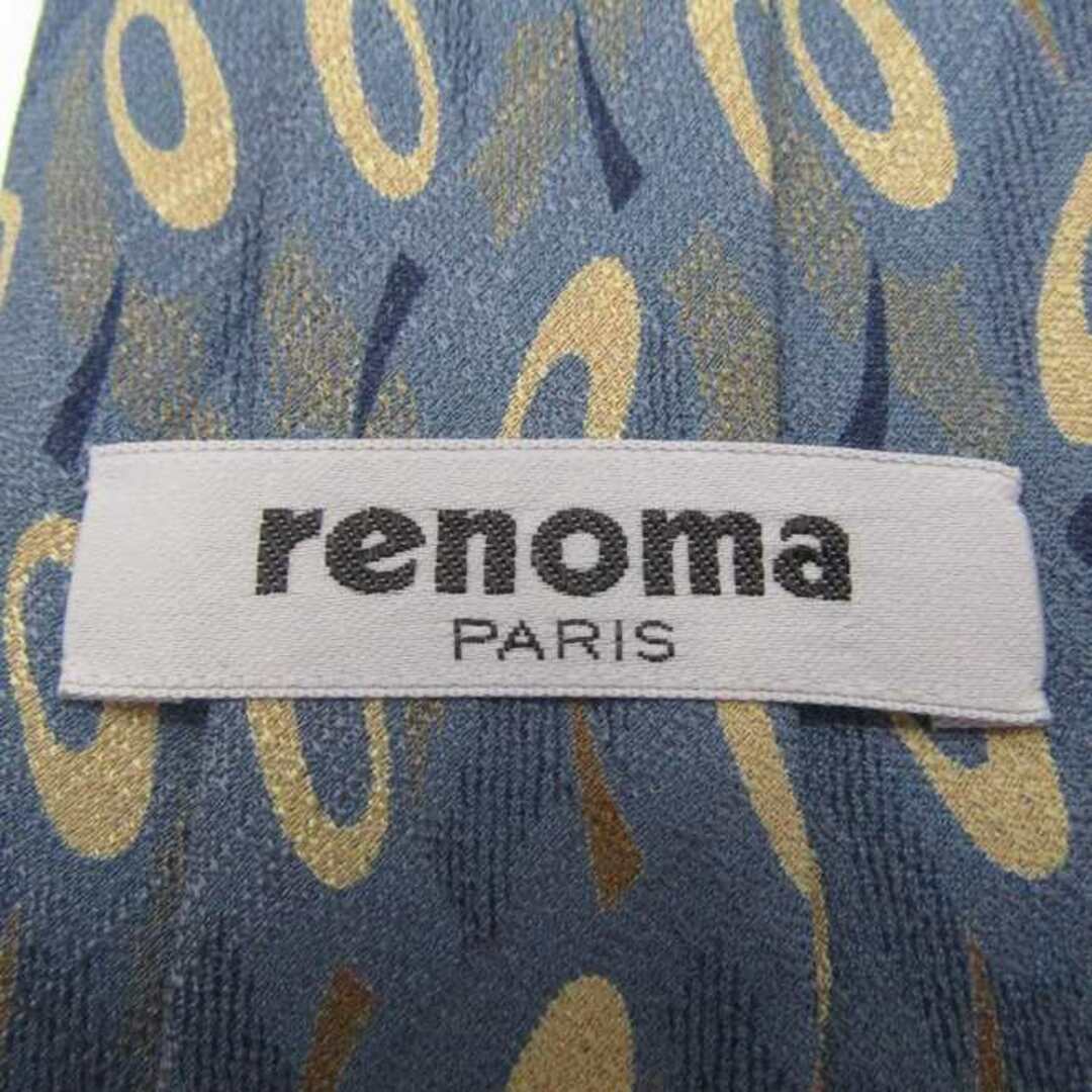 RENOMA(レノマ)のレノマ ブランド ネクタイ シルク 小紋柄 総柄 ワイドタイ メンズ ネイビー renoma メンズのファッション小物(ネクタイ)の商品写真