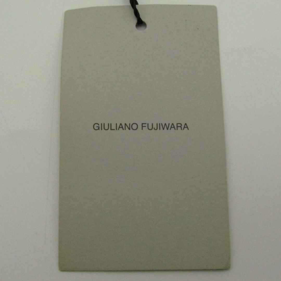 ジュリアーノフジワラ ブランド ネクタイ コットン ストライプ柄 未使用タグ付 メンズ ホワイト giuliano Fujiwara メンズのファッション小物(ネクタイ)の商品写真