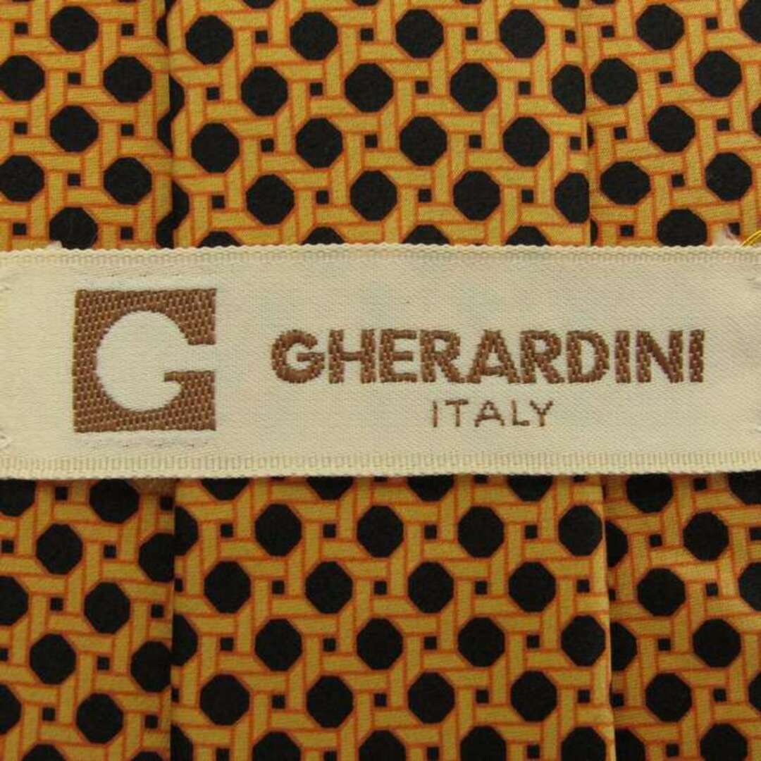 GHERARDINI(ゲラルディーニ)のゲラルディーニ ブランド ネクタイ シルク 小紋柄 ドット柄 未使用タグ付 メンズ イエロー GHERARDINI メンズのファッション小物(ネクタイ)の商品写真