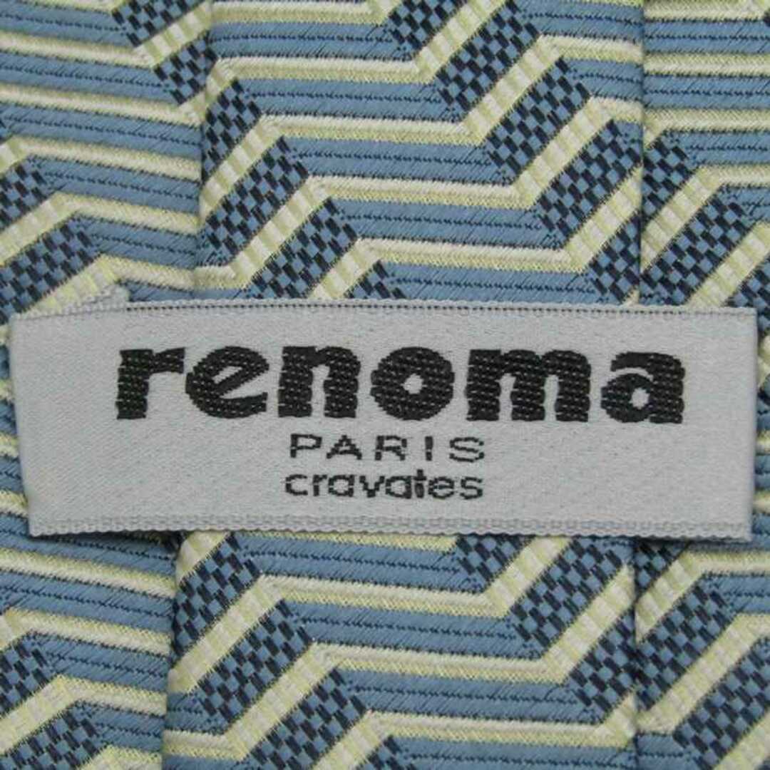 RENOMA(レノマ)のレノマ ブランド ネクタイ シルク ストライプ柄 メンズ ブルー renoma メンズのファッション小物(ネクタイ)の商品写真