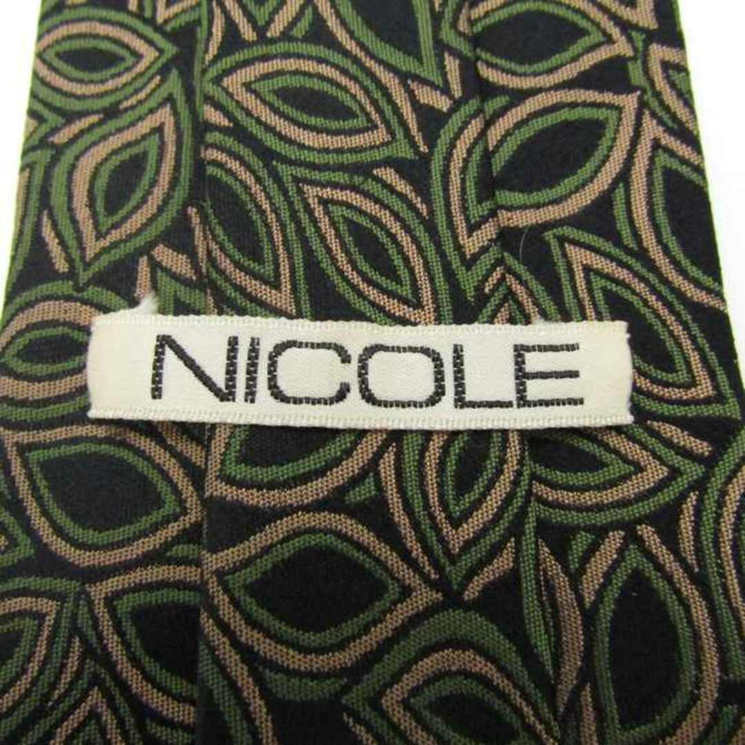 NICOLE(ニコル)のニコル ブランド ネクタイ シルク ペイズリー柄 総柄 メンズ ネイビー NICOLE メンズのファッション小物(ネクタイ)の商品写真