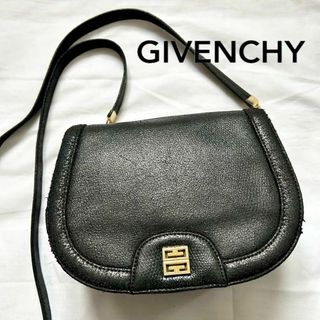 ジバンシィ(GIVENCHY)の✨高級感✨ GIVENCHY ショルダーバッグ　レザー　ブラック　クロスボディ(ショルダーバッグ)