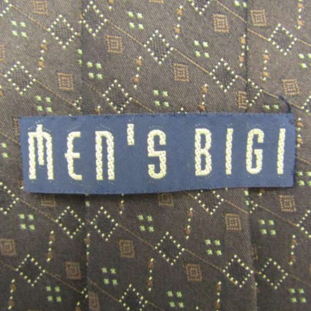 MEN'S BIGI(メンズビギ)のメンズビギ ブランド ネクタイ シルク 小紋柄 総柄 ワイドタイ メンズ ブラック MEN'S BIGI メンズのファッション小物(ネクタイ)の商品写真