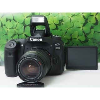 キヤノン(Canon)の【美品】スマホへ転送可❤️EOS80D 高画質2420万画素レンズセット(デジタル一眼)