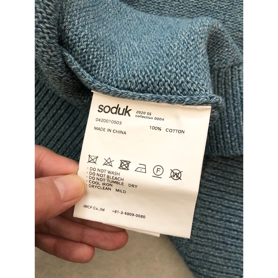 soduk スドーク open slit knit sweater ニット レディースのトップス(ニット/セーター)の商品写真