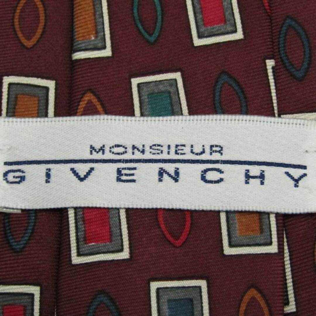 GIVENCHY(ジバンシィ)のジバンシィ ブランド ネクタイ シルク 小紋柄 総柄 ワイドタイ メンズ レッド GIVENCHY メンズのファッション小物(ネクタイ)の商品写真