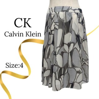 Calvin Klein - ★美品★Calvin Klein　カルバンクライン　フレアスカート　シフォン