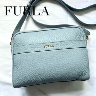 フルラ(Furla)の✨極美品✨入手困難 FURLA フルラ ショルダーバッグ　本革　水色(ショルダーバッグ)