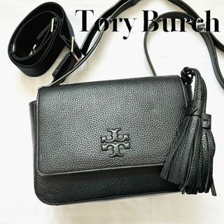 トリーバーチ(Tory Burch)の✨極美品✨2way　Tory Burch 　ショルダーバッグ　黒　本革　タッセル(ショルダーバッグ)