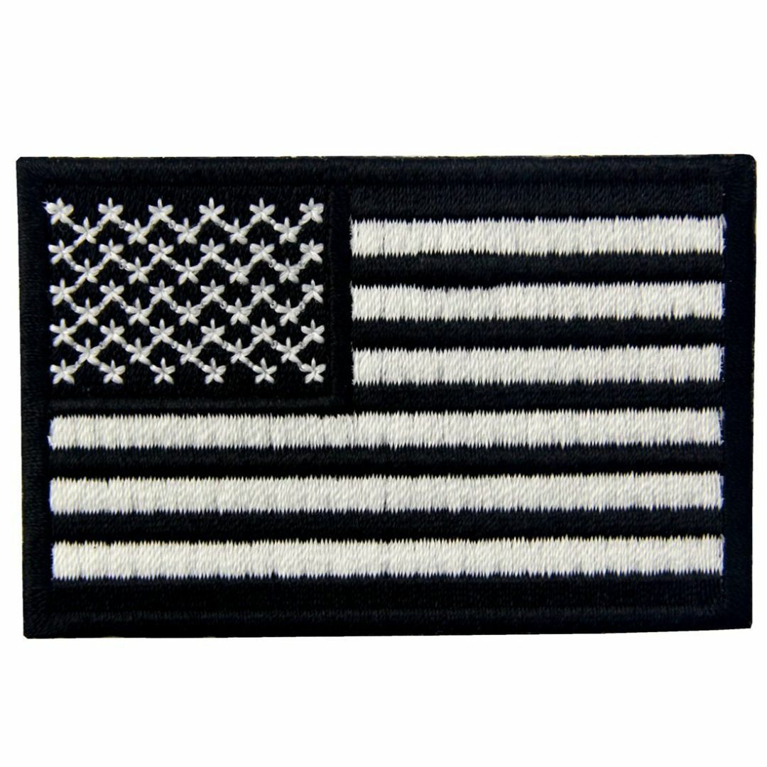 アメリカ国旗紋章USAアメリカ合衆国ミリタリー アップリケ暗闇で光るアイロン/縫 ハンドメイドの素材/材料(その他)の商品写真