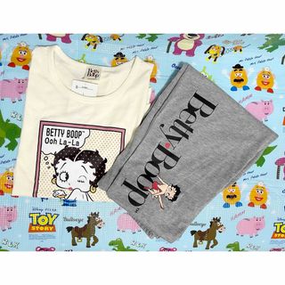 Betty Boop - BettyBoop ベティちゃん セットアップ 2点セット アイボリー×グレー