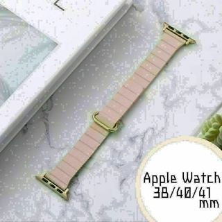 Apple Watch　38/40/41mm　バンド　レザー　ピンク(腕時計)