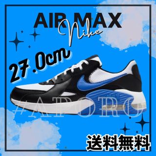 ナイキ(NIKE)のNIKE ナイキ  AIR MAX90 エアマックス ブラック ブルー 27 青(スニーカー)