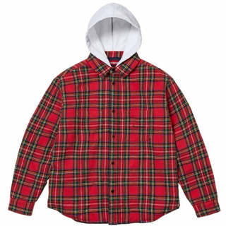 シュプリーム(Supreme)のSupreme Tartan Flannel Hooded Shirt Mサイズ(シャツ)