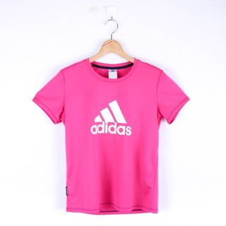 アディダス(adidas)のアディダス 半袖Tシャツ ロゴT スポーツウエア クライマライト レディース Mサイズ ピンク adidas(Tシャツ(半袖/袖なし))