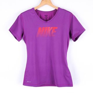 ナイキ(NIKE)のナイキ 半袖Tシャツ ロゴT スポーツウエア ドライフィット 大きいサイズ レディース XLサイズ パープル NIKE(Tシャツ(半袖/袖なし))