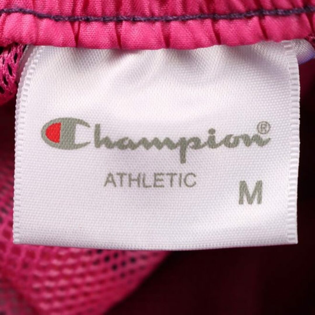 Champion(チャンピオン)のチャンピオン トラックパンツ サイドライン スポーツウエア レディース Mサイズ パープル×ホワイト Champion レディースのパンツ(その他)の商品写真