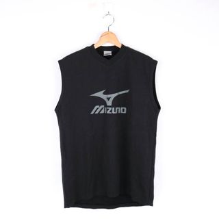 ミズノ(MIZUNO)のミズノ タンクトップ Vネック フロントロゴ スポーツウエア メンズ Lサイズ ブラック Mizuno(タンクトップ)