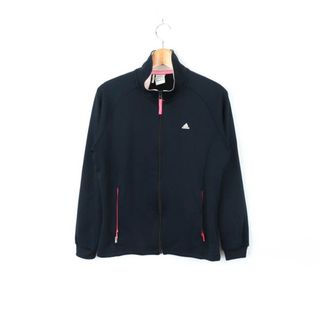 アディダス(adidas)のアディダス ジップアップジャージ スポーツウエア クライマ365 レディース Lサイズ ネイビー adidas(トレーナー/スウェット)