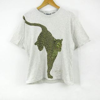 クリツィア(KRIZIA)のクリッツア 半袖Tシャツ トップス カットソー ヒョウ柄 BASIC レディース Lサイズ グレー KRIZIA(Tシャツ(半袖/袖なし))