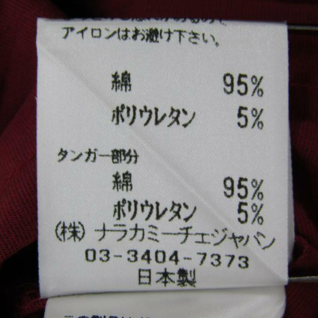 NARACAMICIE(ナラカミーチェ)のナラカミーチェ 長袖シャツ トップス カットソー ボディースーツ フリル レディース Sサイズ レッド NARACAMICIE レディースのトップス(シャツ/ブラウス(長袖/七分))の商品写真