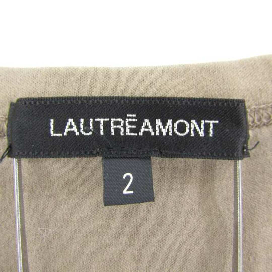 LAUTREAMONT(ロートレアモン)のロートレアモン 半袖Tシャツ トップス カットソー ノースリーブ  レディース 2サイズ ブラウン LAUTREAMONT レディースのトップス(Tシャツ(半袖/袖なし))の商品写真