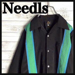 ニードルス(Needles)の9396【即完売モデル】ニードルス☆ワンポイント刺繍ロゴストライプシャツ　美品(シャツ)