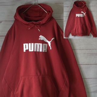 プーマ(PUMA)のPUMA プーマ デカロゴ プルオーバー パーカー L ボルドー(パーカー)