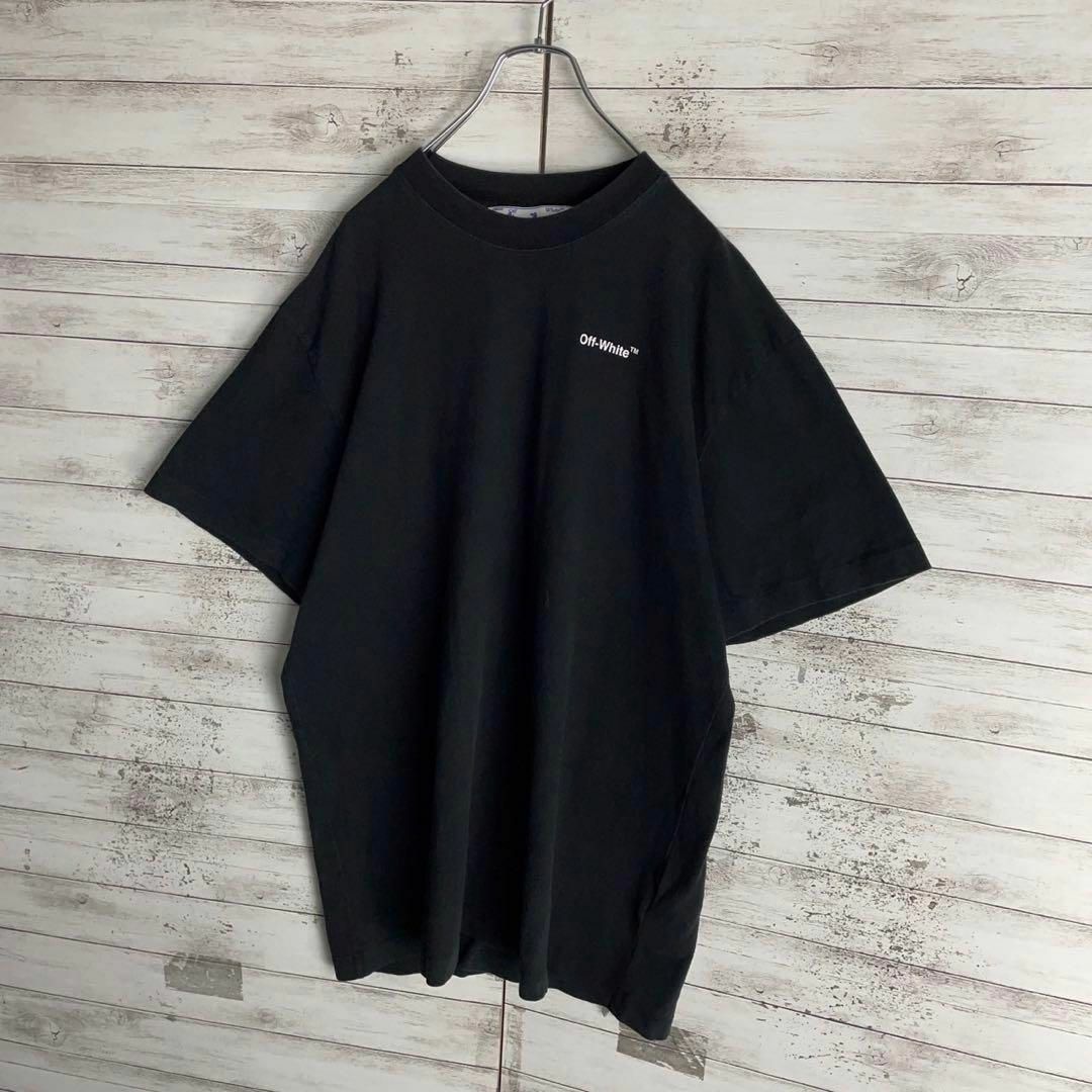 OFF-WHITE(オフホワイト)の9014【QR正規品確認済み】オフホワイト☆クロスアロー定番カラーtシャツ　美品 メンズのトップス(Tシャツ/カットソー(半袖/袖なし))の商品写真