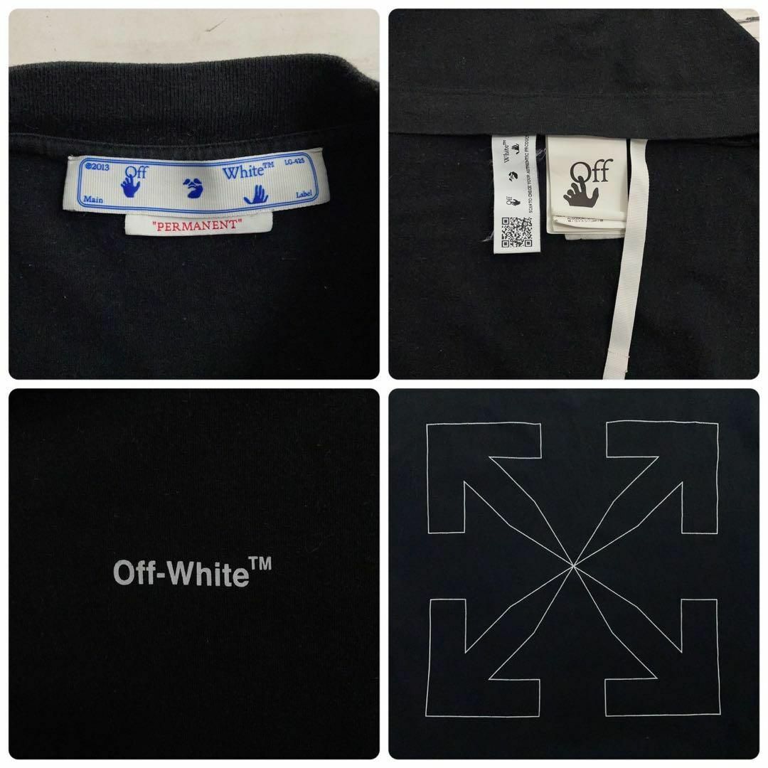 OFF-WHITE(オフホワイト)の9014【QR正規品確認済み】オフホワイト☆クロスアロー定番カラーtシャツ　美品 メンズのトップス(Tシャツ/カットソー(半袖/袖なし))の商品写真