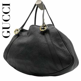 グッチ(Gucci)の極美品　GUCCI グッチ　s2 シマ　トートバッグ　肩掛け　インターロッキング(トートバッグ)