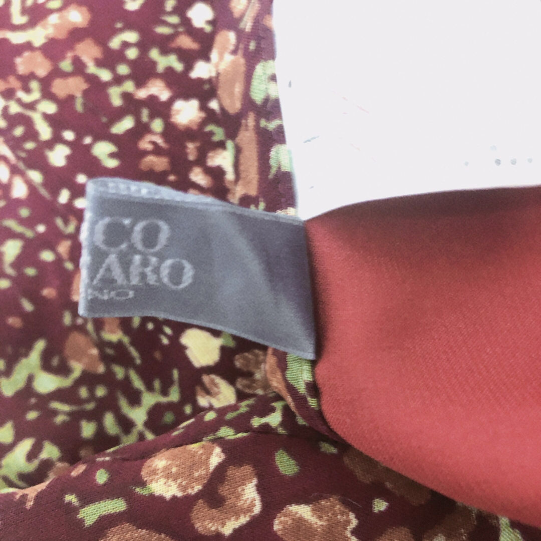 FRANCO FERRARO(フランコフェラーロ)の美品　送料無料　FRANCO FERRARO 花柄 M相当 レディースのスカート(ひざ丈スカート)の商品写真