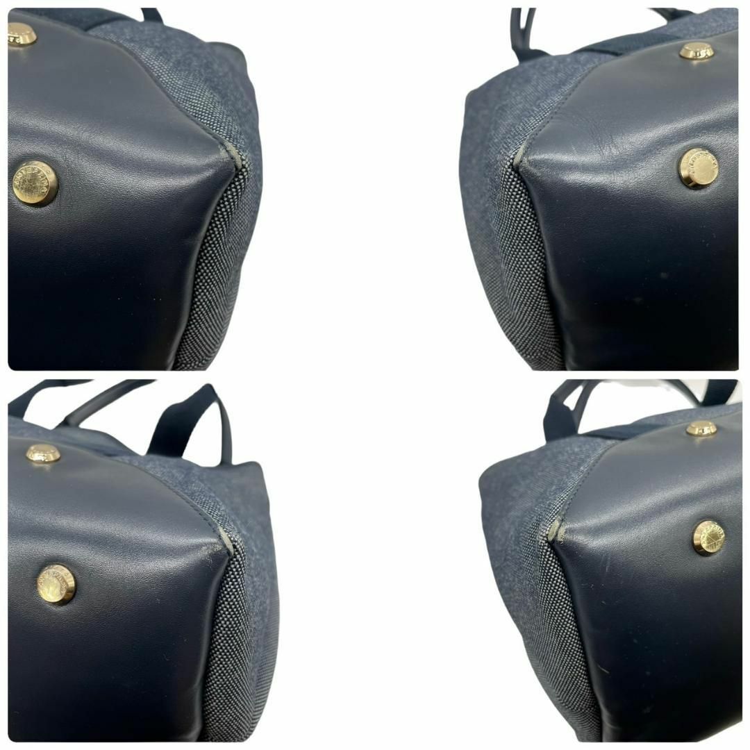 ANTEPRIMA(アンテプリマ)のアンテプリマ　ミスト　s33 ネイビー　キャンバス　トートバッグ　ハンドバッグ レディースのバッグ(ハンドバッグ)の商品写真