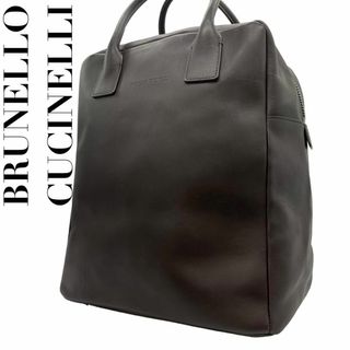 ブルネロクチネリ(BRUNELLO CUCINELLI)の良品　ブルネロクチネリ　A2　 ハンドバッグ　トートバッグ　レザー　ブラウン(ハンドバッグ)