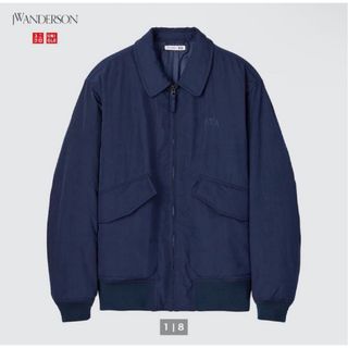 UNIQLO - UNIQLO JW Anderson パデットショートブルゾン ネイビー メンズ