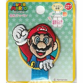 【色: マリオ】稲垣服飾 スーパーマリオ 名札 ワッペン マリオ アイロン 両用(その他)