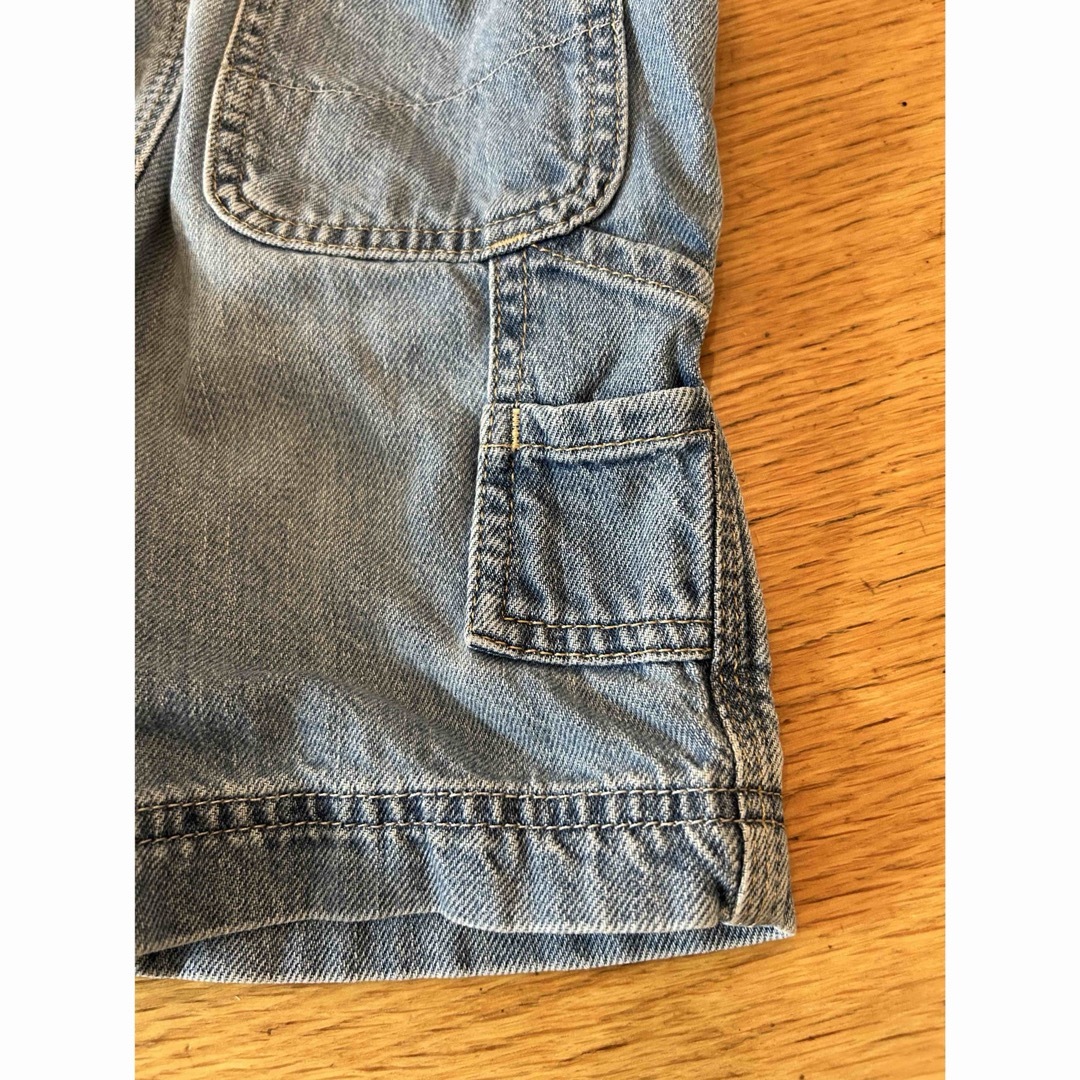 GAP(ギャップ)のデニム　ロンパース　オーバーオール　サロペット キッズ/ベビー/マタニティのキッズ服男の子用(90cm~)(パンツ/スパッツ)の商品写真