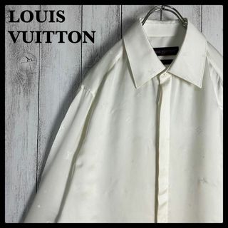 ルイヴィトン(LOUIS VUITTON)の【希少】ルイヴィトン☆モノグラム柄 長袖シルクシャツ フラワー 入手困難(Tシャツ/カットソー(七分/長袖))