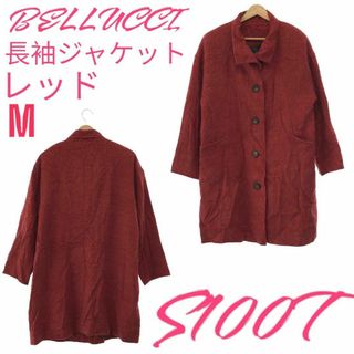 BELLUCCI ベルッチ ジャケット 長袖 レッド M(ロングコート)