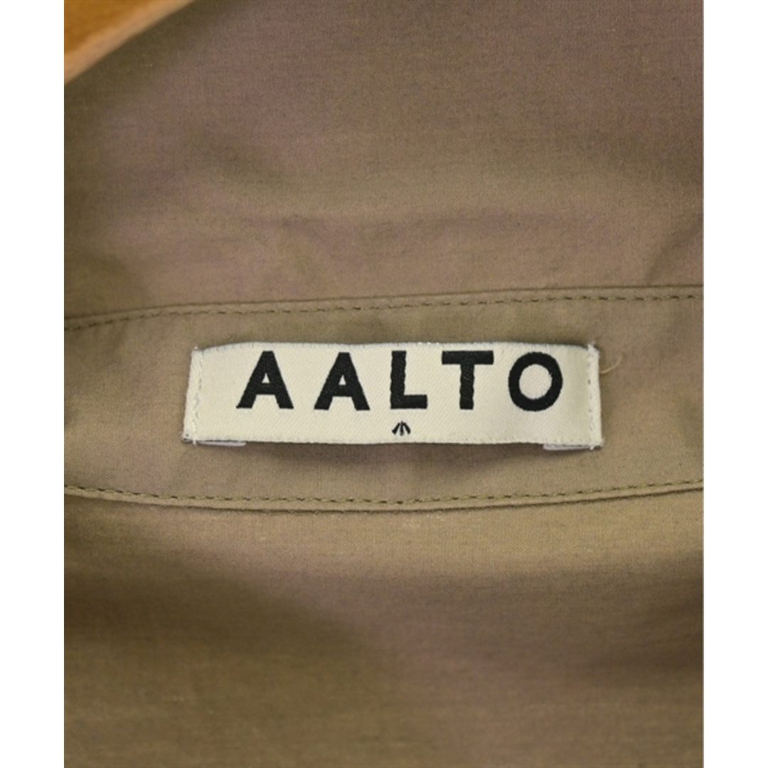 AALTO(アールト)のAALTO アールト シャツワンピース 36(XS位) 茶系 【古着】【中古】 レディースのワンピース(その他)の商品写真