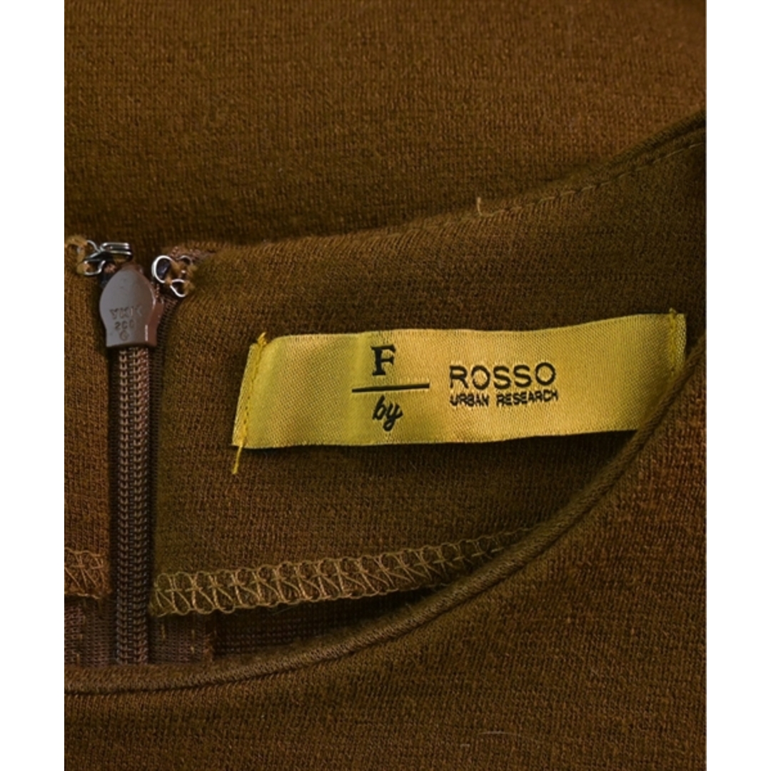 ROSSO(ロッソ)のROSSO ロッソ ワンピース F 茶 【古着】【中古】 レディースのワンピース(ひざ丈ワンピース)の商品写真