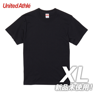 ユナイテッドアスレ(UnitedAthle)のTシャツ 半袖 ハイクオリティー【5001-01】XL ブラック綿 100%(Tシャツ/カットソー(半袖/袖なし))