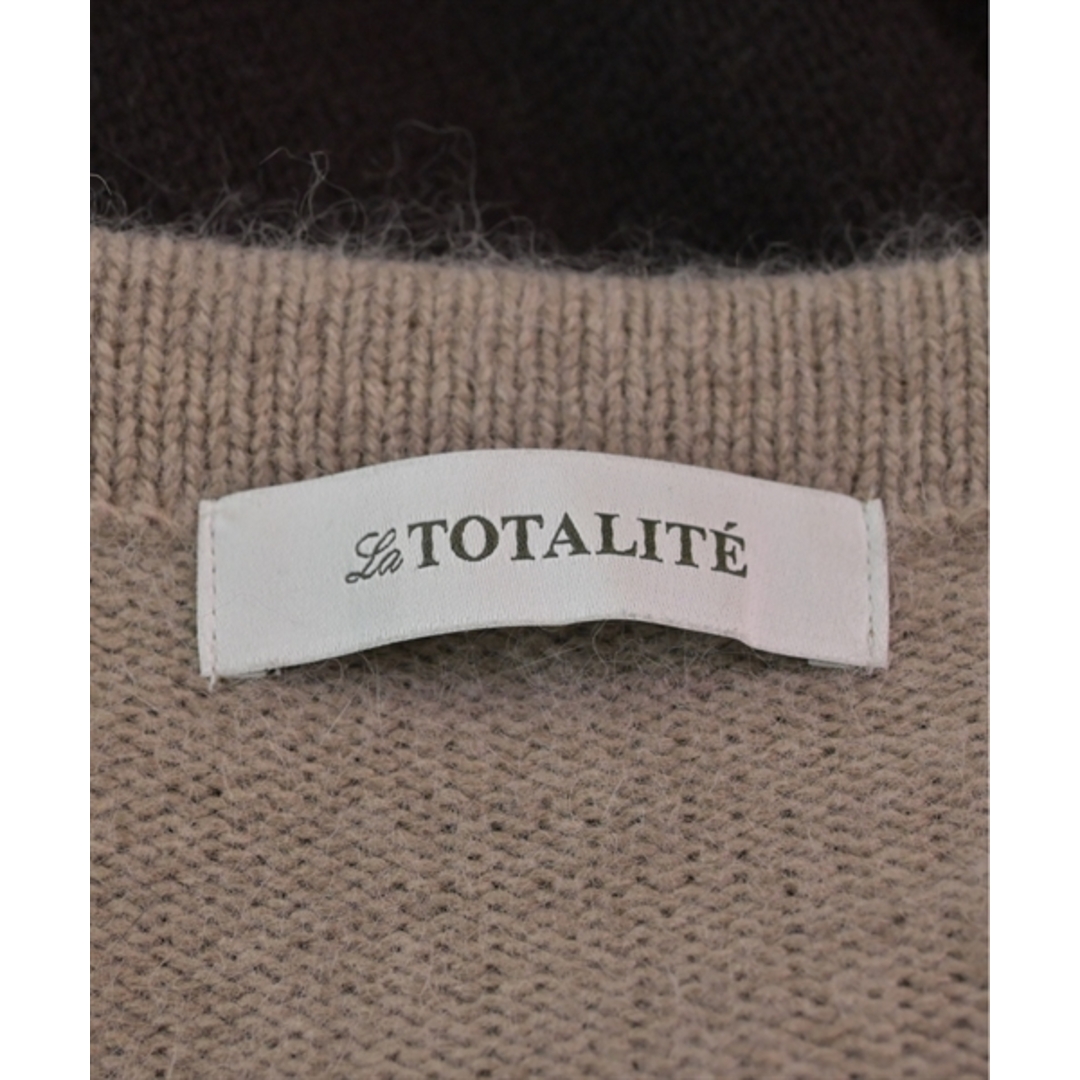 La TOTALITE(ラトータリテ)のLa TOTALITE ラトータリテ ニット・セーター F ベージュx茶 【古着】【中古】 レディースのトップス(ニット/セーター)の商品写真