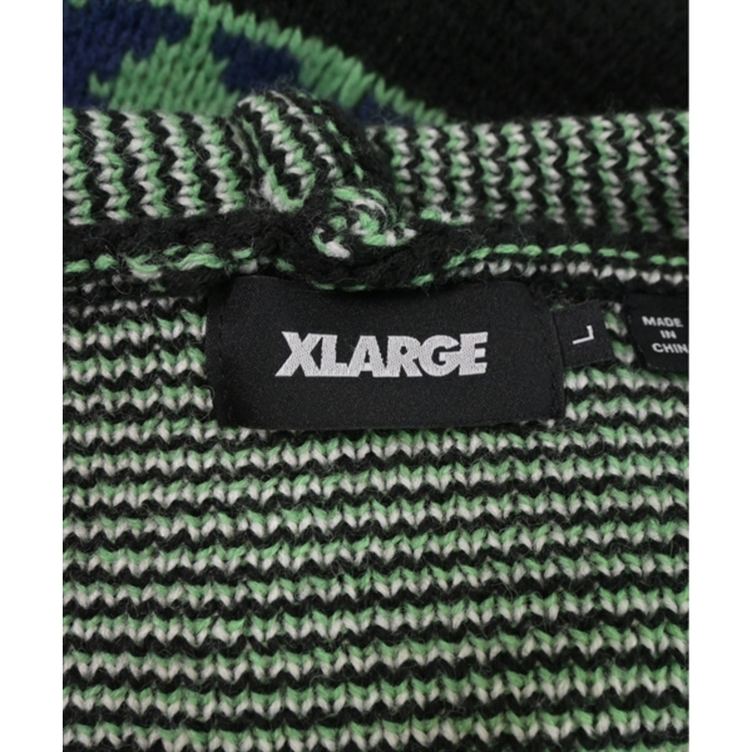 X-LARGE エクストララージ ニット・セーター L 黒 【古着】【中古】 メンズのトップス(ニット/セーター)の商品写真