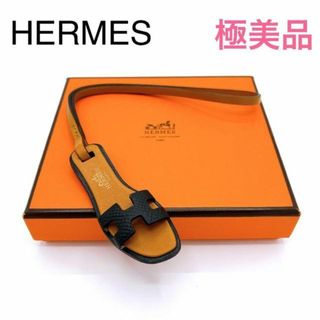 エルメス(Hermes)のエルメス HERMESオラン ナノ チャーム　ブラック　キーホルダー　ブランド(チャーム)