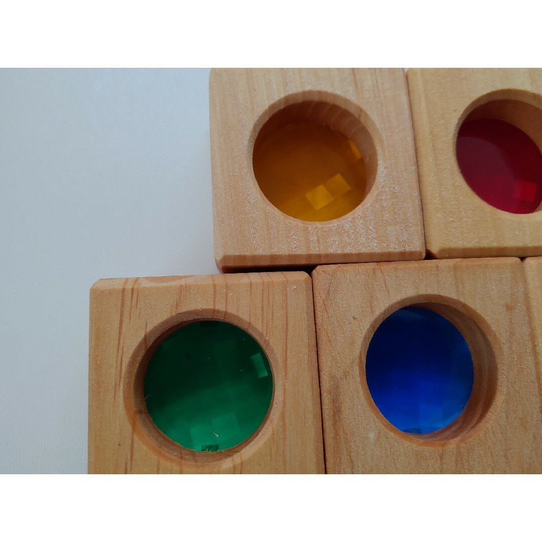 Bauspiel　トランスパレントキューブ　５個セット キッズ/ベビー/マタニティのおもちゃ(積み木/ブロック)の商品写真