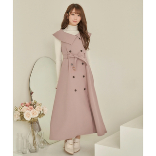 スナイデル(SNIDEL)のRosé muse big collar trench one-piece(ロングワンピース/マキシワンピース)